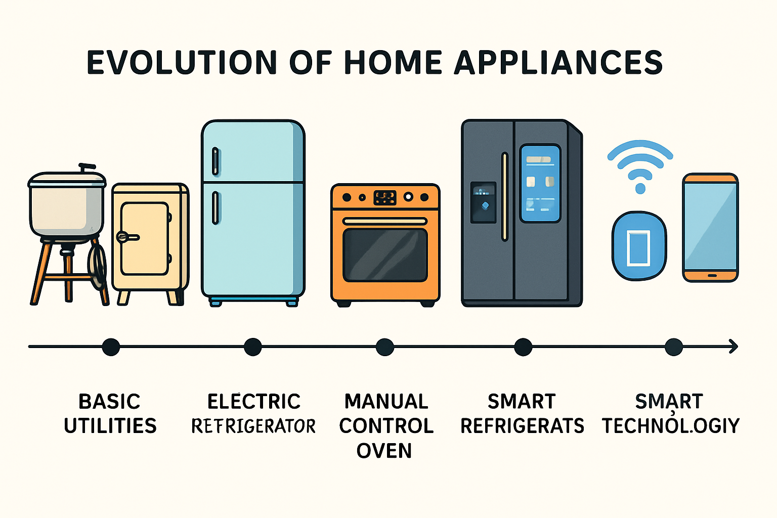 The Evolution of Home Appliances: From Basic Utilities to Smart Living